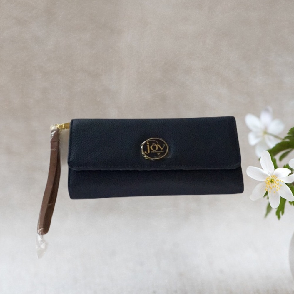 JOY MANGANO LEATHER WALLET/ WRISTLET